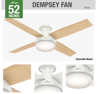 A thumbnail of the Hunter Dempsey 52 LED Low Profile Hunter 59242 Dempsey Ceiling Fan Details
