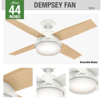 A thumbnail of the Hunter Dempsey 44 LED Hunter 59246 Dempsey Ceiling Fan Details