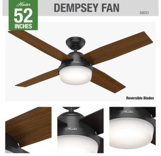 A thumbnail of the Hunter Dempsey 52 Damp Hunter 59251 Dempsey Ceiling Fan Details