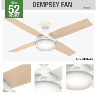 A thumbnail of the Hunter Dempsey 52 Damp Hunter 59252 Dempsey Ceiling Fan Details