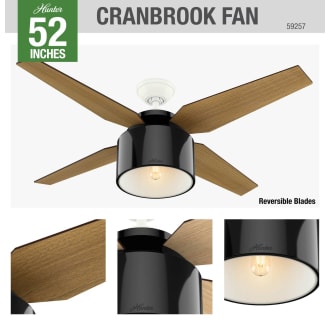 A thumbnail of the Hunter Cranbrook 52 Hunter 59257 Cranbrook Ceiling Fan Details