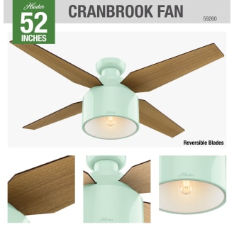 A thumbnail of the Hunter Cranbrook 52 Low Profile Hunter 59260 Cranbrook Ceiling Fan Details