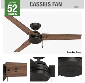 A thumbnail of the Hunter Cassius 52 Hunter 59261 Cassius Ceiling Fan Details