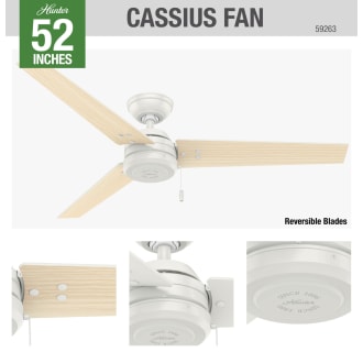 A thumbnail of the Hunter Cassius 52 Hunter 59263 Cassius Ceiling Fan Details