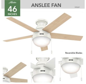 A thumbnail of the Hunter Anslee Low Profile Hunter 59269 Anslee Ceiling Fan Details