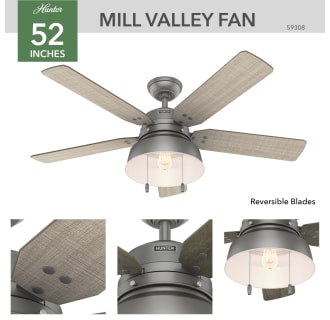 A thumbnail of the Hunter Mill Valley 52 Hunter 59308 Mill Valley Ceiling Fan Details