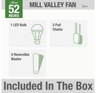 A thumbnail of the Hunter Mill Valley 52 Low Profile Hunter 59310 Mill Valley Included in Box