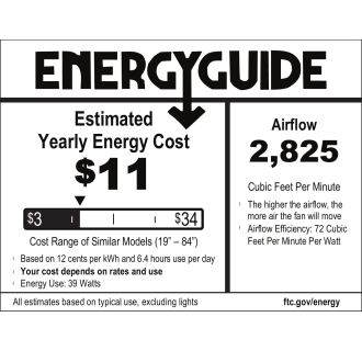 A thumbnail of the Hunter 5932 Hunter 59320 Hepburn Energy Guide Image