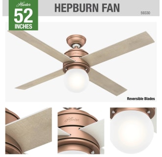 A thumbnail of the Hunter Hepburn 52 LED Hunter 59330 Hepburn Ceiling Fan Details