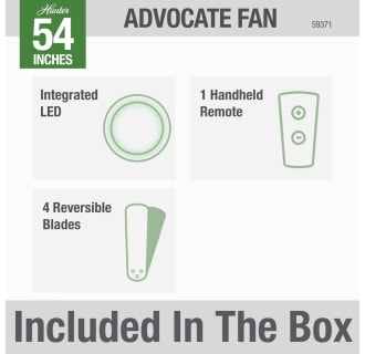 A thumbnail of the Hunter ADVOCATE 54 LED LOW PROFILE Hunter 59371 Advocate Included in Box