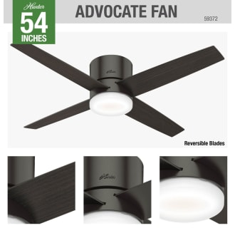 A thumbnail of the Hunter ADVOCATE 54 LED LOW PROFILE Hunter 59372 Advocate Ceiling Fan Details