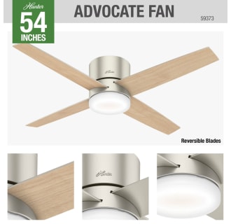 A thumbnail of the Hunter ADVOCATE 54 LED LOW PROFILE Hunter 59373 Advocate Ceiling Fan Details