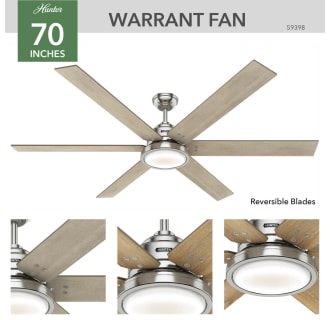 A thumbnail of the Hunter Warrant 70 LED Hunter 59398 Warrant Ceiling Fan Details