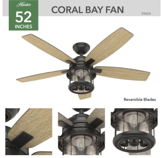 A thumbnail of the Hunter Coral Bay 52 LED Hunter 59420 Coral Ceiling Fan Details
