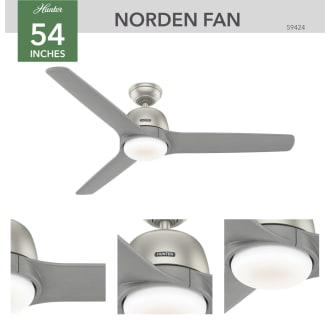 A thumbnail of the Hunter Norden 54 LED Hunter 59424 Norden Ceiling Fan Details