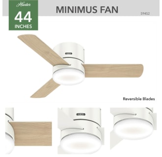 A thumbnail of the Hunter MINIMUS 44 LED LOW PROFILE Hunter 59452 Minimus Ceiling Fan Details