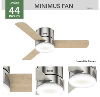 A thumbnail of the Hunter MINIMUS 44 LED LOW PROFILE Hunter 59454 Minimus Ceiling Fan Details