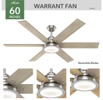 A thumbnail of the Hunter Warrant 60 LED Hunter 59462 Warrant Ceiling Fan Details