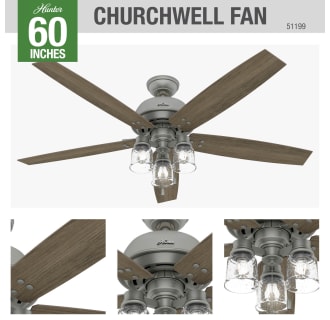 A thumbnail of the Hunter Churchwell 60 LED Alternate Image