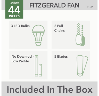 A thumbnail of the Hunter Fitzgerald 44 LED Low Profile Alternate Image