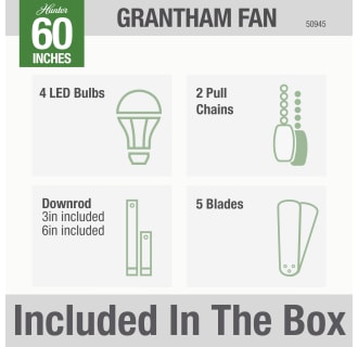 A thumbnail of the Hunter Grantham 60 LED Alternate Image