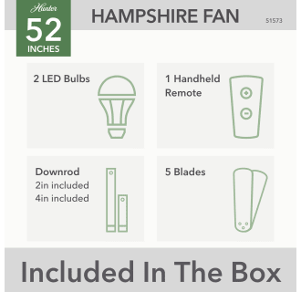 A thumbnail of the Hunter Hampshire 52 LED Alternate Image