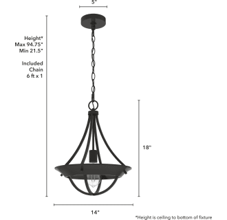 A thumbnail of the Hunter Perch Point 14 Pendant Alternate Image