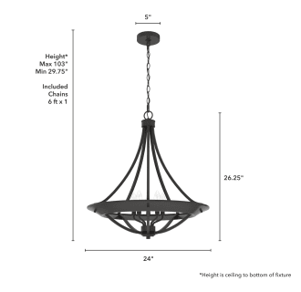 A thumbnail of the Hunter Perch Point 24 Pendant Alternate Image