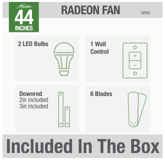 A thumbnail of the Hunter Radeon 44 LED Alternate Image