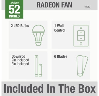 A thumbnail of the Hunter Radeon 52 LED Alternate Image