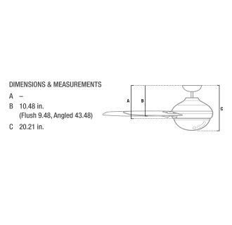 Hunter 59271 Polished Nickel 54" Ceiling Fan - 4 Reversible Blades, LED