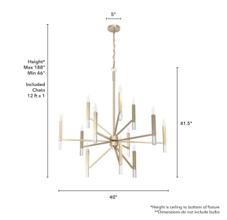 A thumbnail of the Hunter Sunjai Three-Tier 40 Chandelier Dimensions