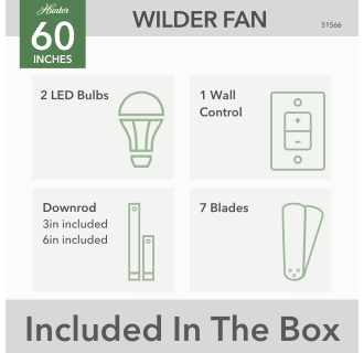 A thumbnail of the Hunter Wilder 60 LED Alternate Image