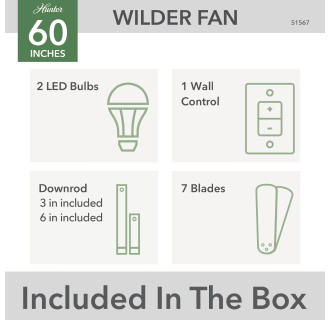 A thumbnail of the Hunter Wilder 60 LED Alternate Image