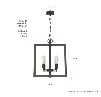 A thumbnail of the Hunter Woodburn 19 Chandelier Alternate Image