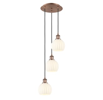 A thumbnail of the Innovations Lighting 113B-3P-13-13 White Venetian Pendant Alternate Image