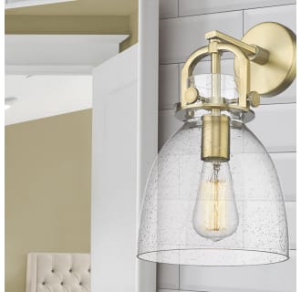 A thumbnail of the Innovations Lighting 410-1W-15-8 Newton Bell Sconce Alternate Image