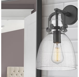 A thumbnail of the Innovations Lighting 410-1W-15-8 Newton Bell Sconce Alternate Image