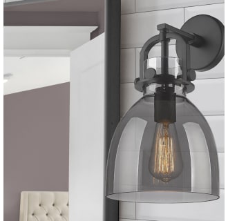 A thumbnail of the Innovations Lighting 410-1W-15-8 Newton Bell Sconce Alternate Image