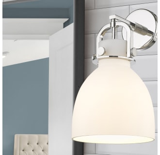 A thumbnail of the Innovations Lighting 410-1W-15-8 Newton Bell Sconce Alternate Image