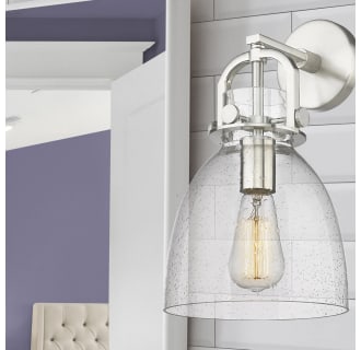 A thumbnail of the Innovations Lighting 410-1W-15-8 Newton Bell Sconce Alternate Image