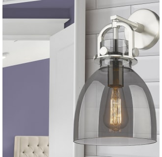 A thumbnail of the Innovations Lighting 410-1W-15-8 Newton Bell Sconce Alternate Image