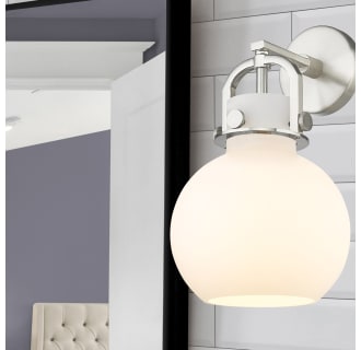 A thumbnail of the Innovations Lighting 410-1W-5-8 Newton Sphere Sconce Alternate Image