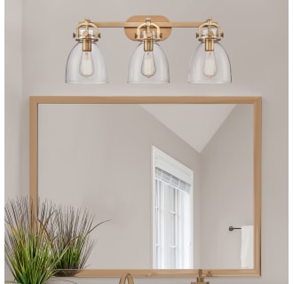 A thumbnail of the Innovations Lighting 410-3W-12-27 Newton Bell Vanity Alternate Image