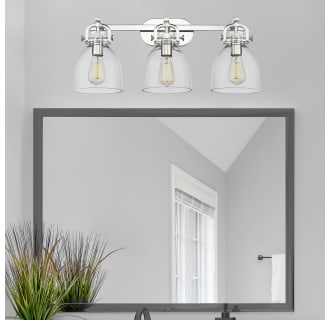 A thumbnail of the Innovations Lighting 410-3W-12-27 Newton Bell Vanity Alternate Image