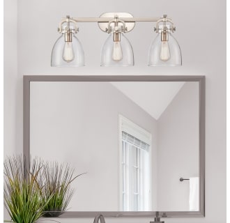 A thumbnail of the Innovations Lighting 410-3W-12-27 Newton Bell Vanity Alternate Image