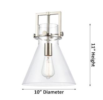 A thumbnail of the Innovations Lighting 411-1SM-14-10 Newton Cone Pendant Alternate Image