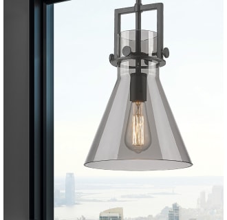 A thumbnail of the Innovations Lighting 411-1SM-14-10 Newton Cone Pendant Alternate Image