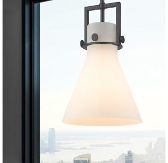 A thumbnail of the Innovations Lighting 411-1SM-14-10 Newton Cone Pendant Alternate Image