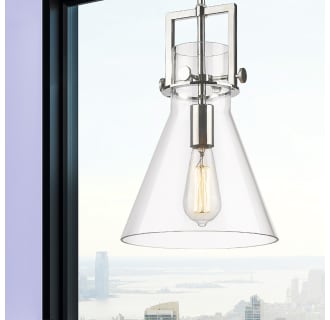 A thumbnail of the Innovations Lighting 411-1SM-14-10 Newton Cone Pendant Alternate Image